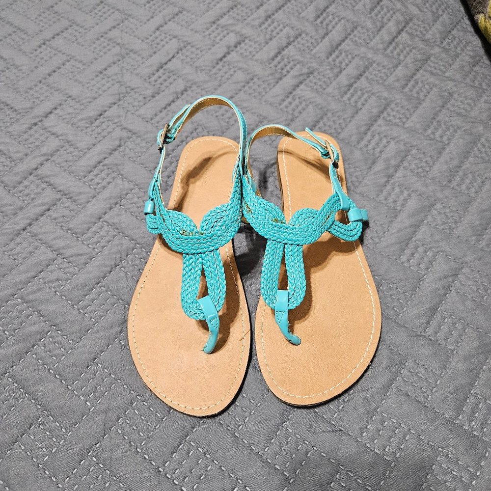 Merona Women's Size 8 Turquoise Sandals